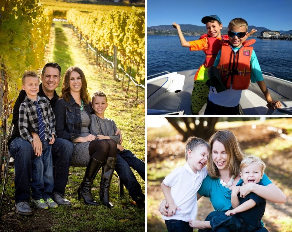 Collage of Vanessa's family photos