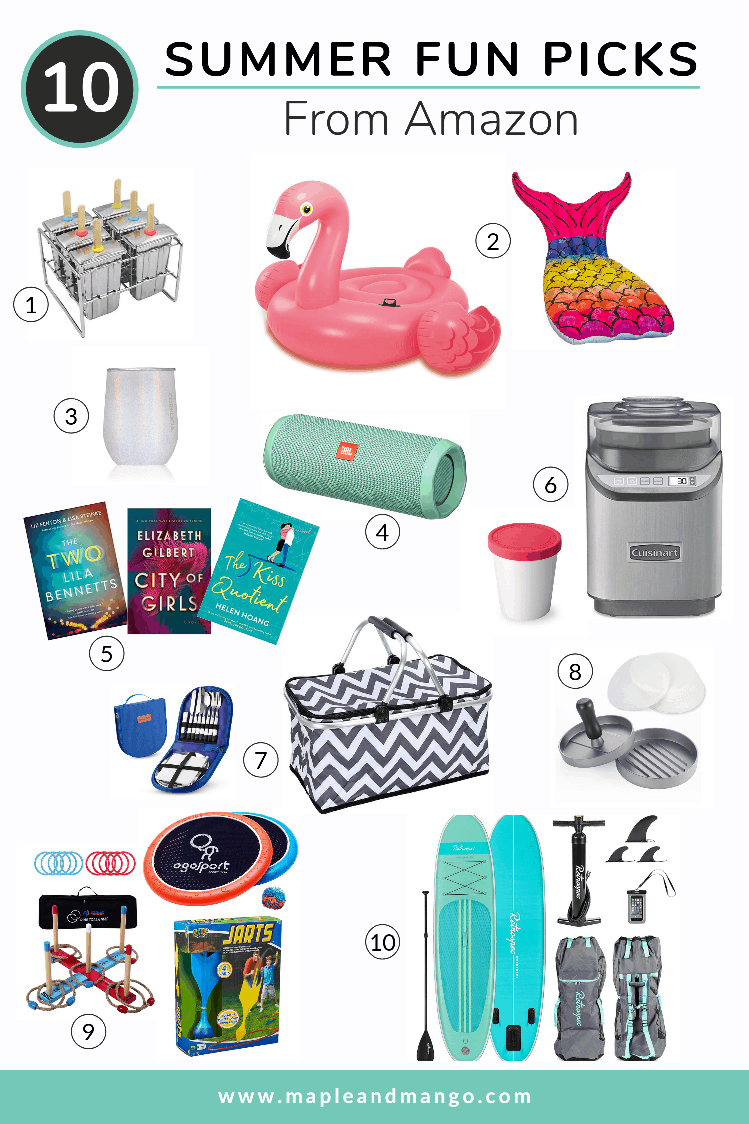 Pinterest Image featuring 10 summer fun picks from Amazon