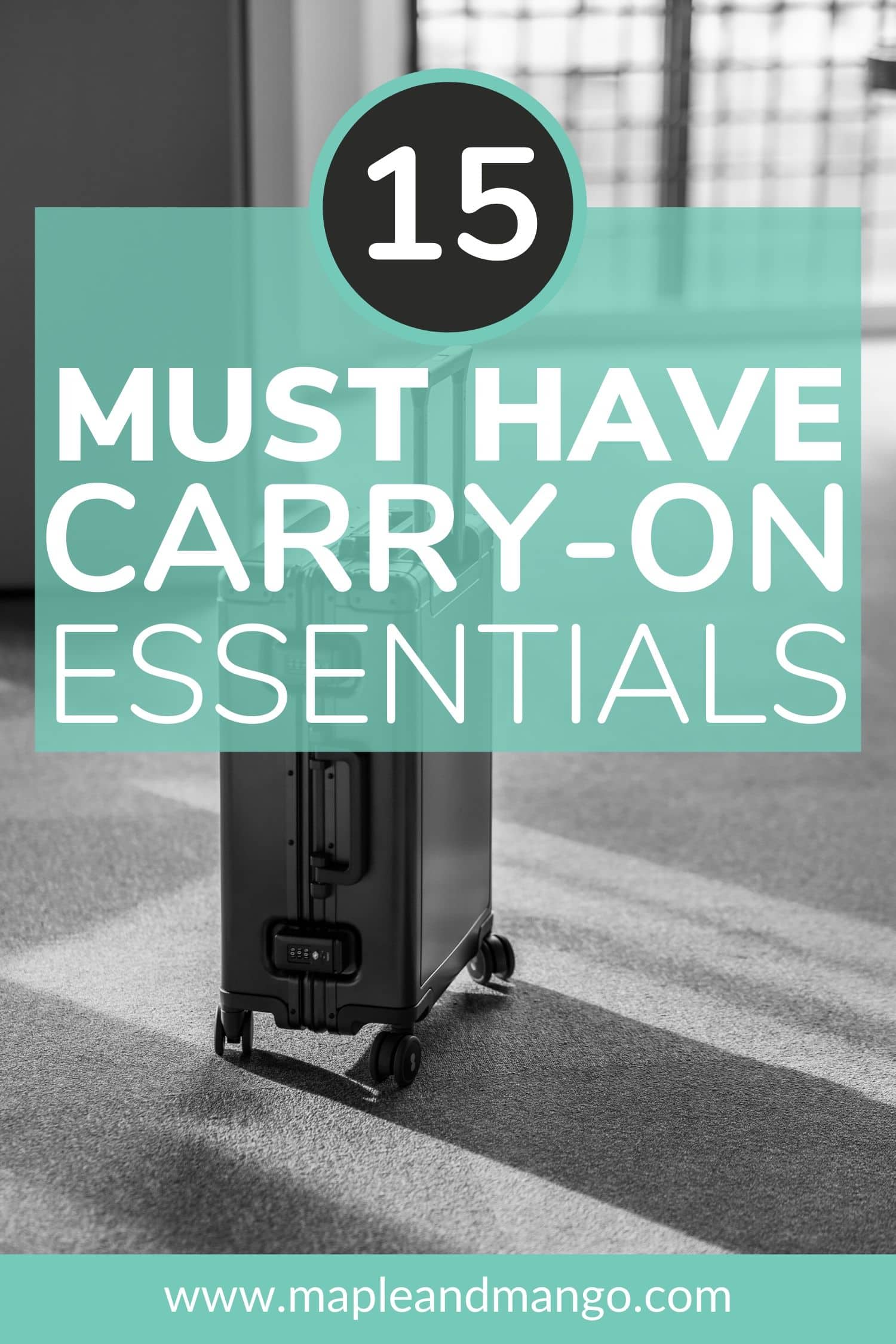 15 Carry On Travel Essentials Maple Mango