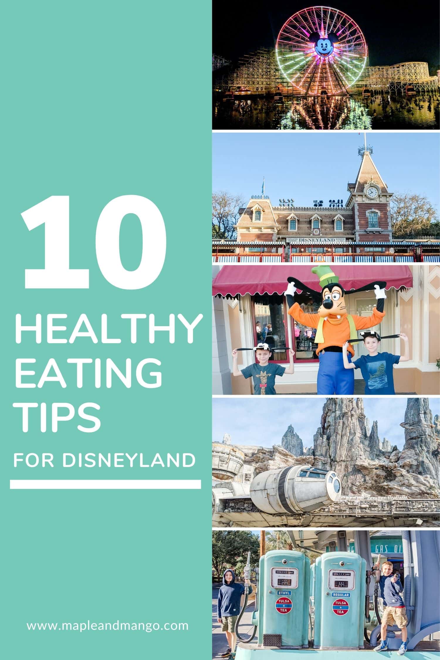 Pinterest image for 10 Healthy Eating Tips For Disneyland