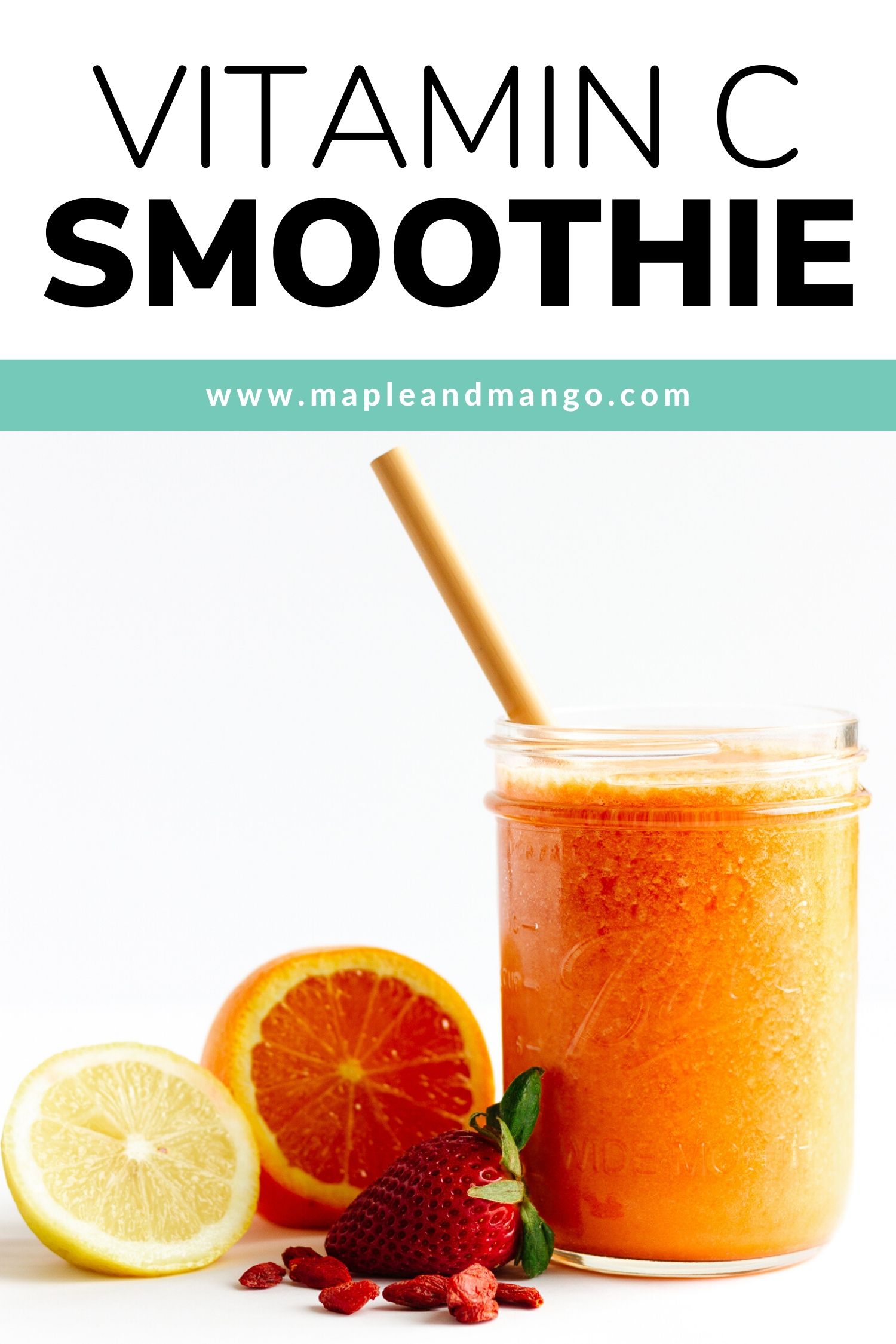 Vitamin C Powerhouse Smoothie Immune Boosting Maple + Mango