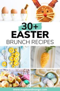 Pinterest collage graphic for Easter Brunch Recipes.