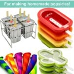 Collage of popsicle molds with text overlay "The Best Popsicle Molds - For making homemade popsicles!"
