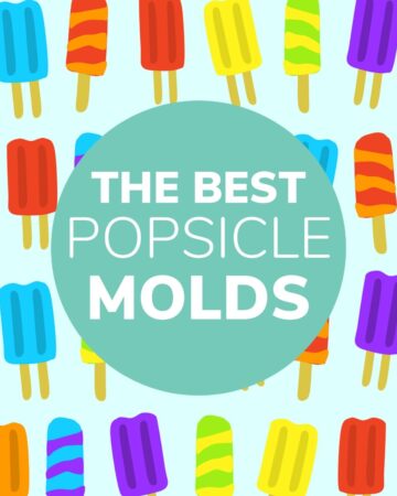 Variety of drawn popsicles with text overlay "The Best Popsicle Molds"