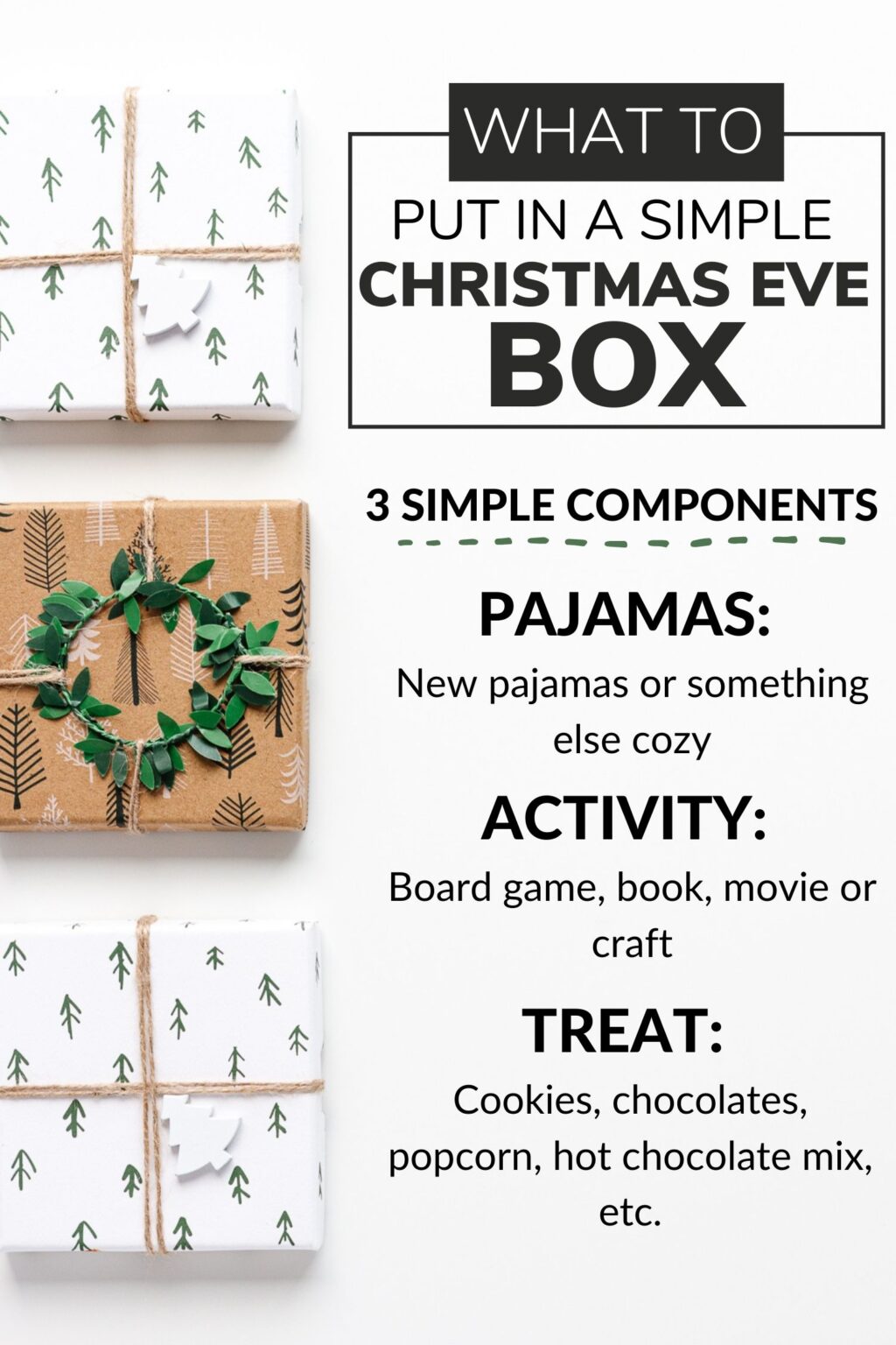 Simple Christmas Eve Box Ideas Maple + Mango