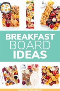 Collage of breakfast boards with text overlay "Breakfast Board Ideas"
