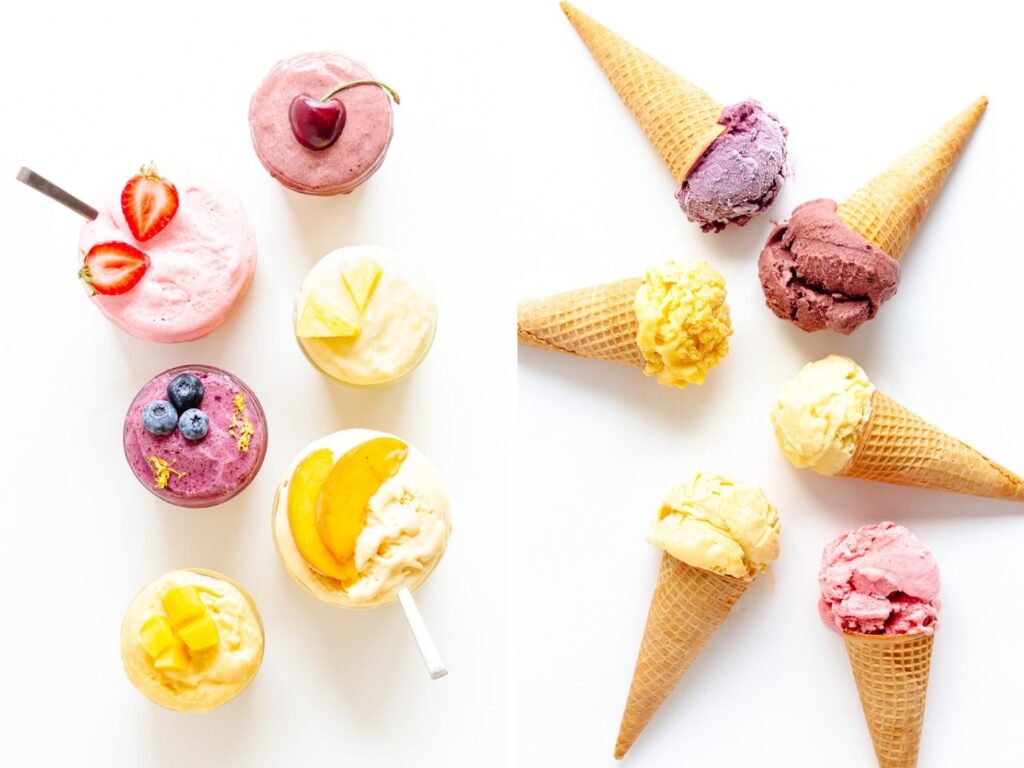 Easy Vitamix Blender Ice Cream (6 Amazing Flavors) Maple + Mango