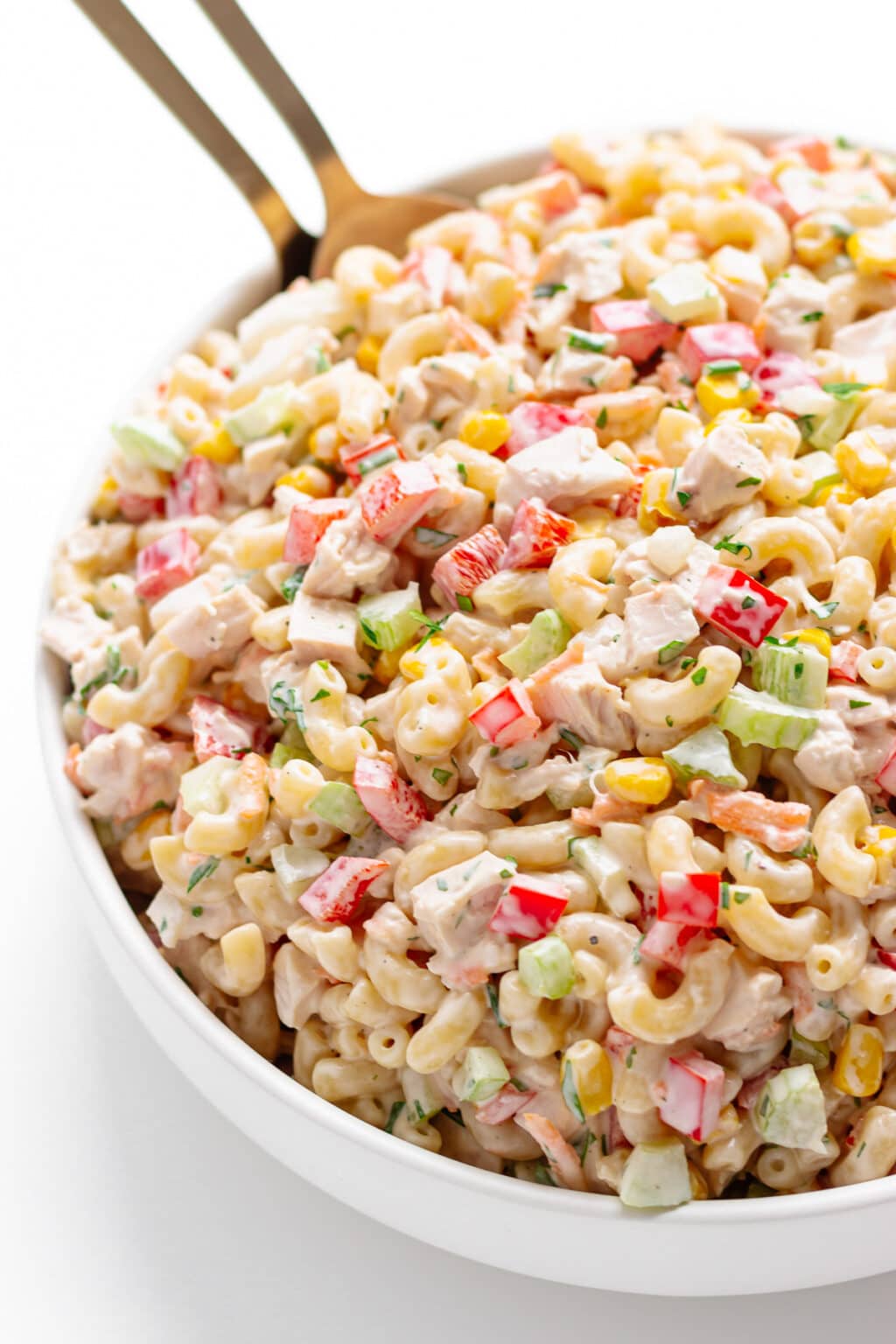 Chicken Macaroni Salad (Easy and Delicious) Maple + Mango