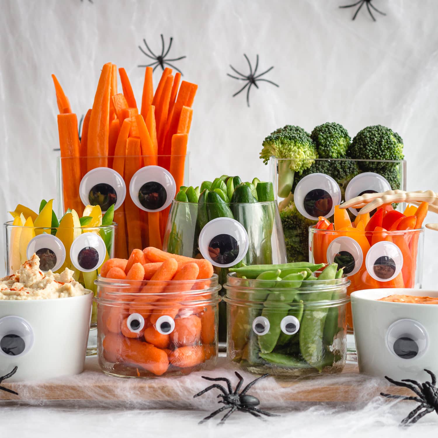 Easy Monster Halloween Veggie Tray (plus more ideas!)  