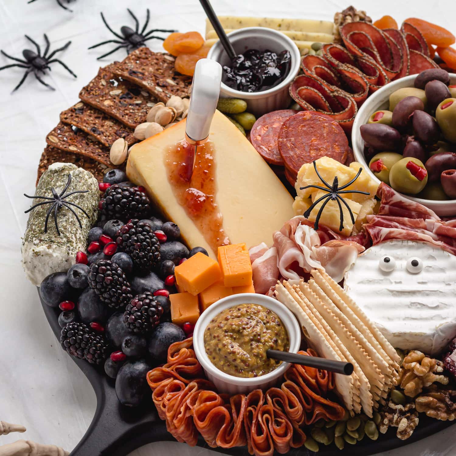 A simple Halloween charcuterie board.