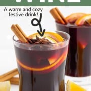 Pinterest graphic for German Mulled Wine.