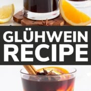 Pinterest graphic for Gluhwein recipe.