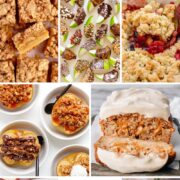 Pinterest collage graphic for fall apple desserts.