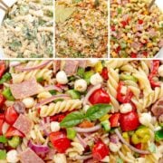 Pinterest collage graphic for Amazing Must-Try Pasta Salads.