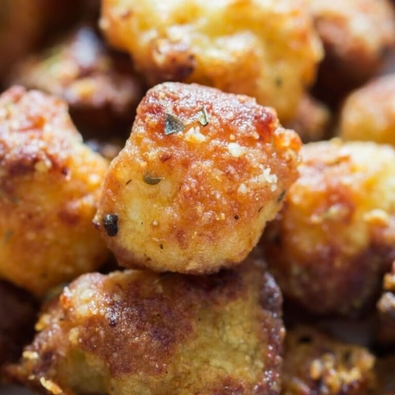 Closeup of roasted cauliflower popcorn.
