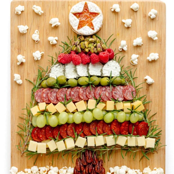 Christmas tree shaped charcuterie board.