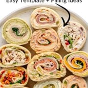 Pinterest graphic for How To Make Pinwheel Sandwiches.